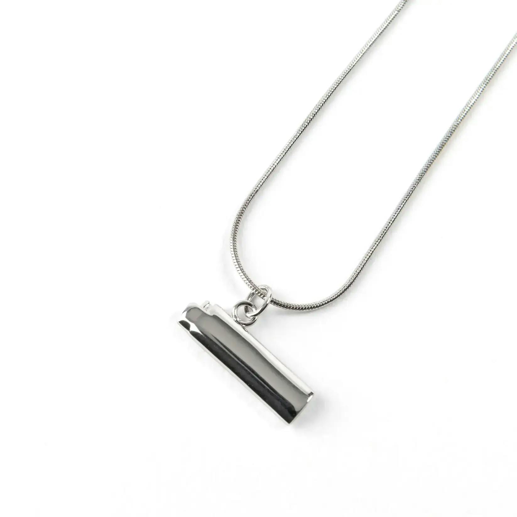 Lighter Charm Necklace - Silver