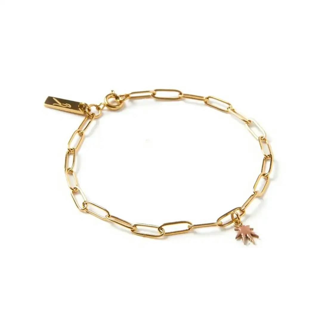 Leaf Charm Bracelet