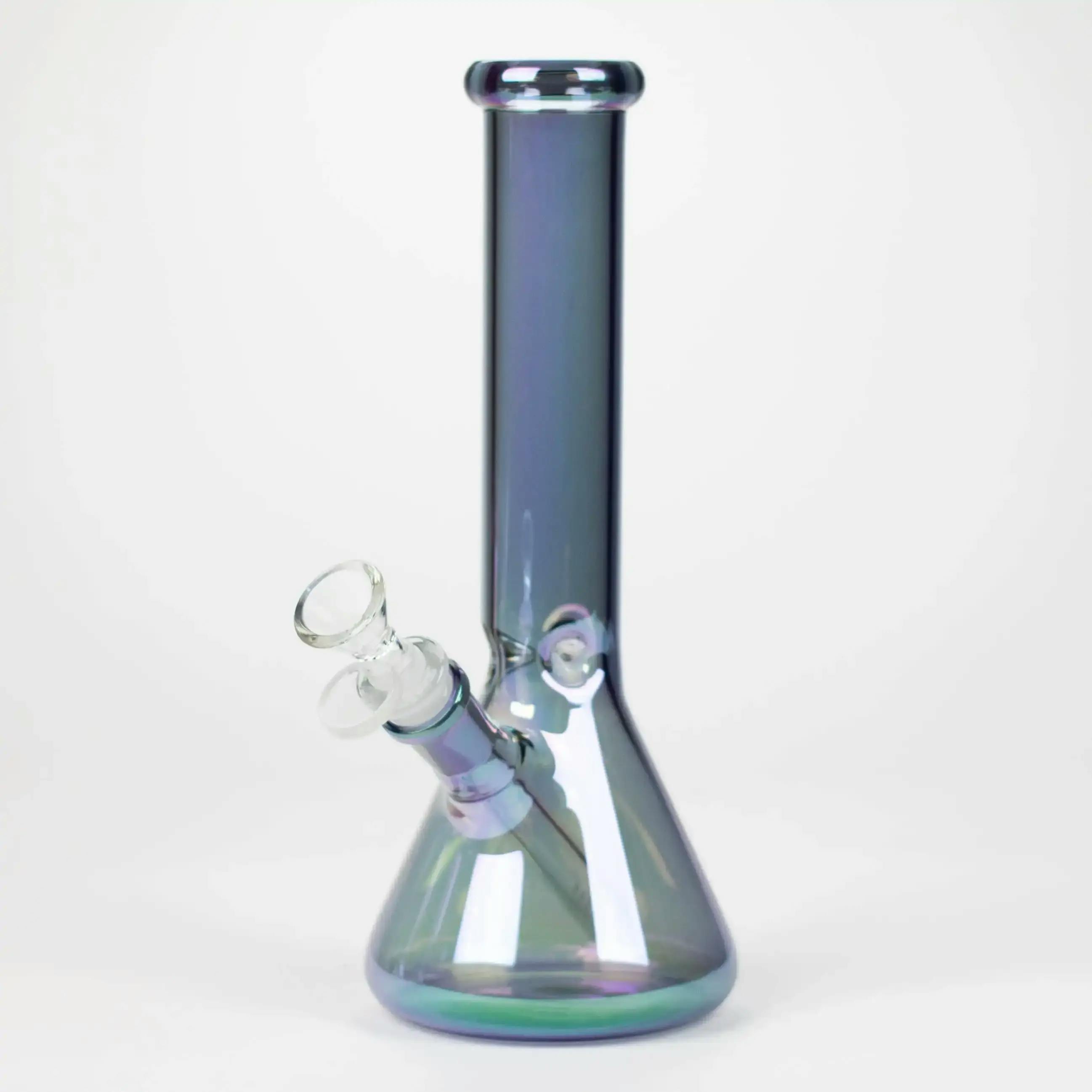 10" Eletroplate Glass Beaker Bong (Green)