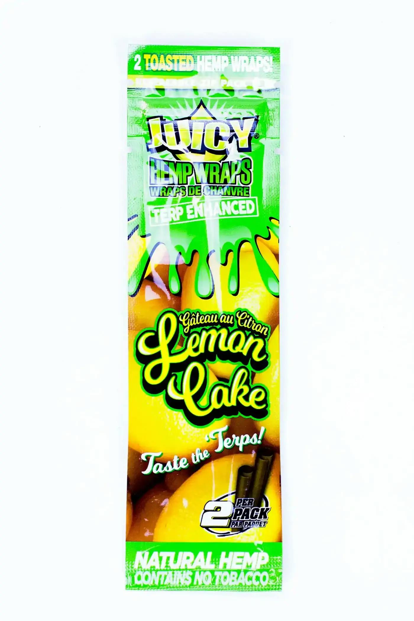 Juicy Hemp Wrap - Lemon Cake (2 Pack)