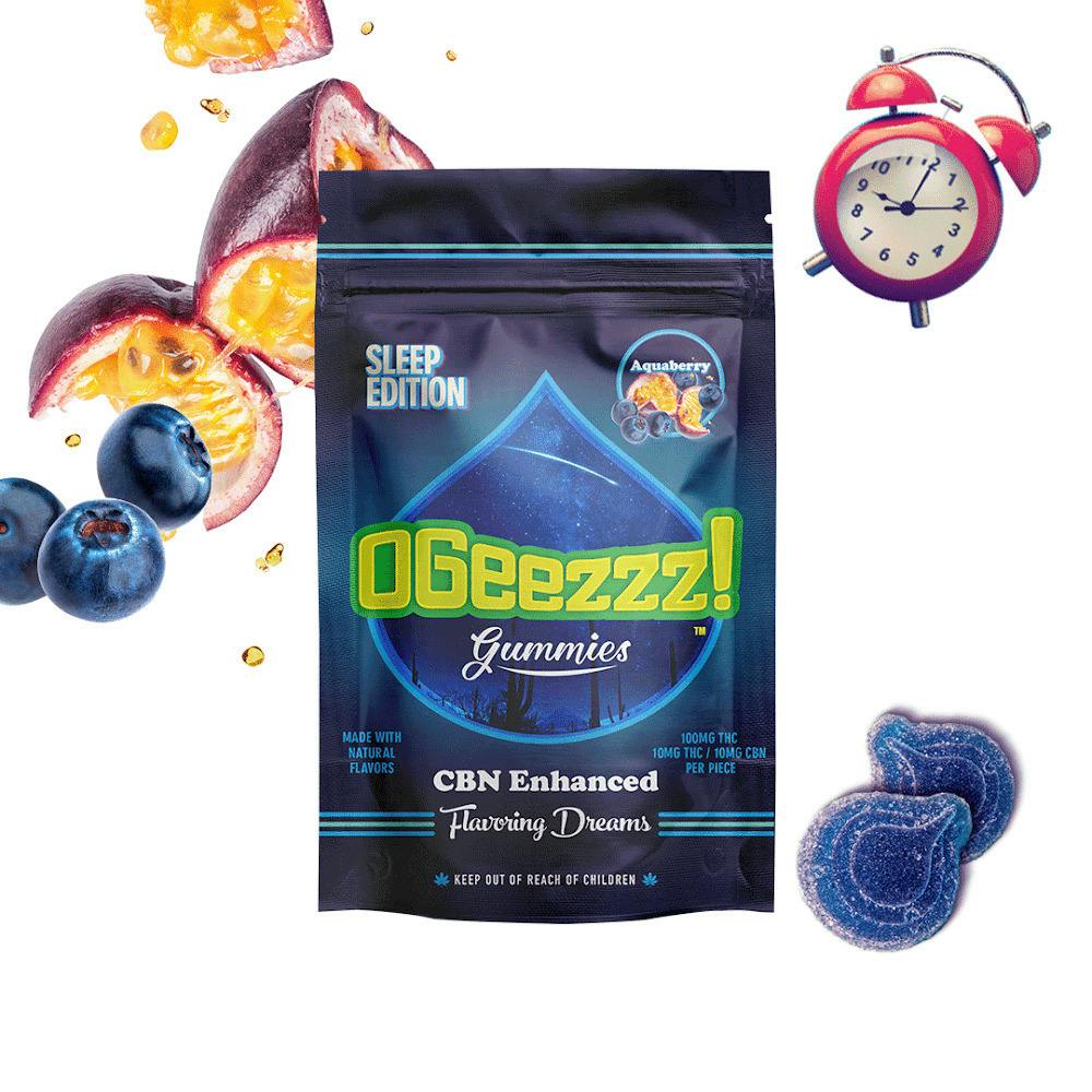 OGeez! Aquaberry THC/CBN 2:1 Sleep Edition at Zanzibar dispensary