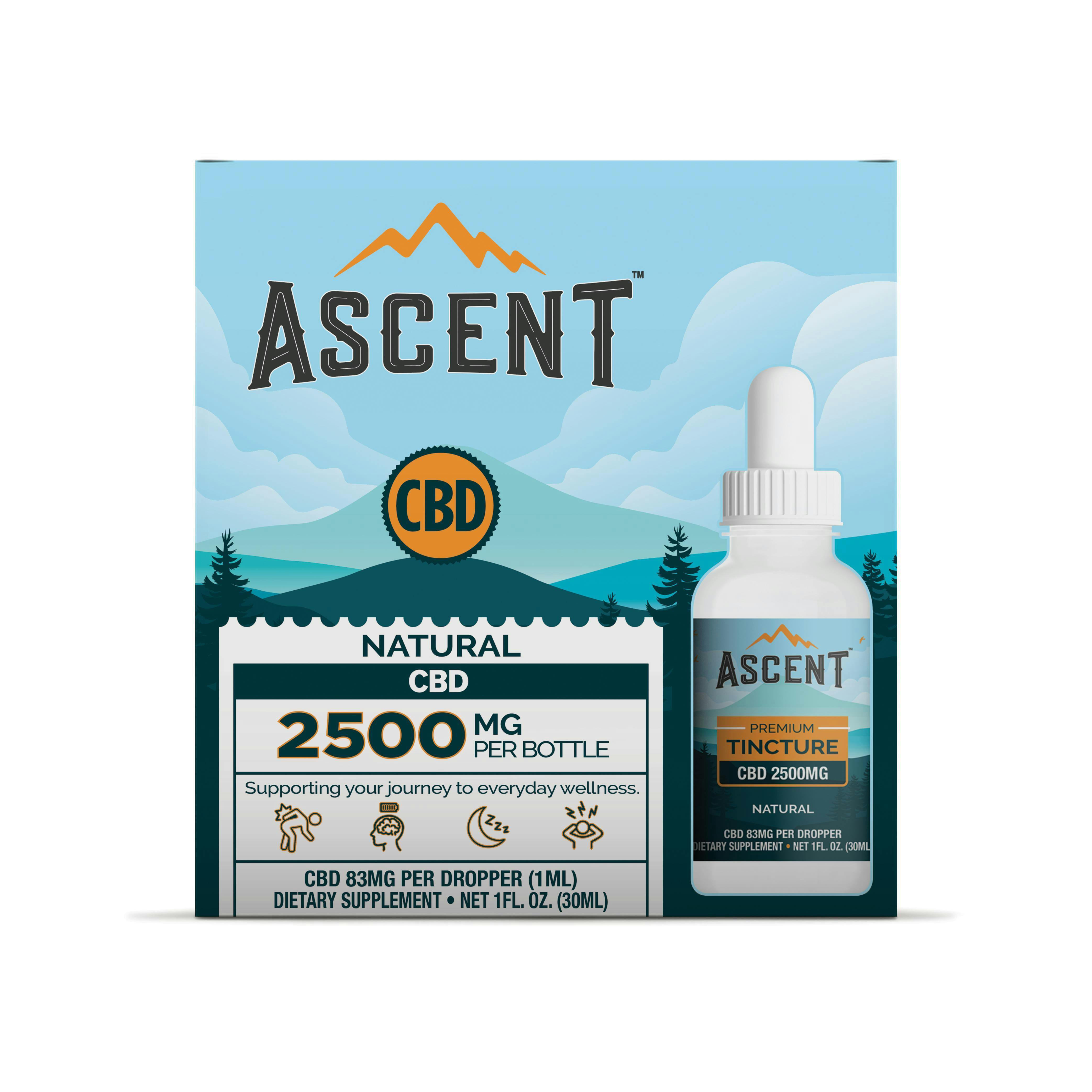 2500mg CBD Natural Flavor