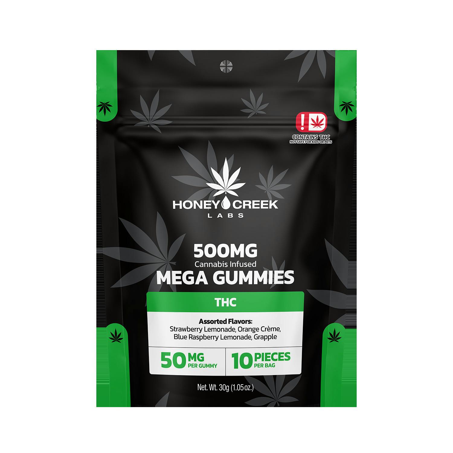 Delta 9 THC (500mg) Assorted Flavors- 10pk
