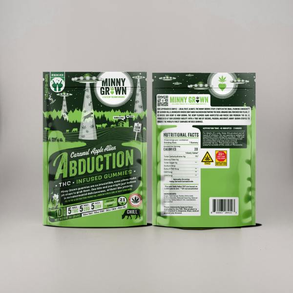 Alien Abduction | Caramel Apple | Anytime | THC + CBN + CBD Gummies | Hybrid