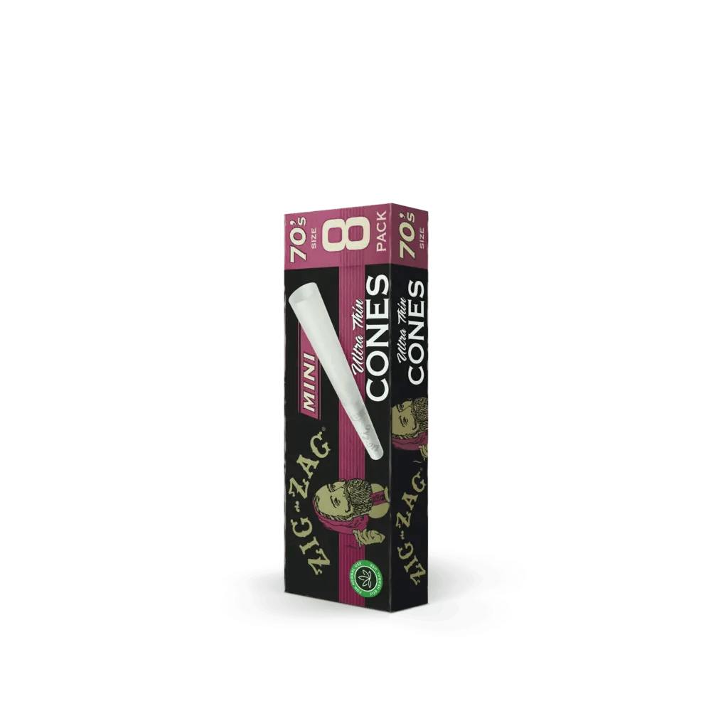 Zig Zag - Ultra Thin | 8pk Cones | 70's Size