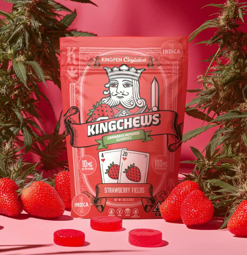 King Roll - Strawberry Fields | 100mg Gummies