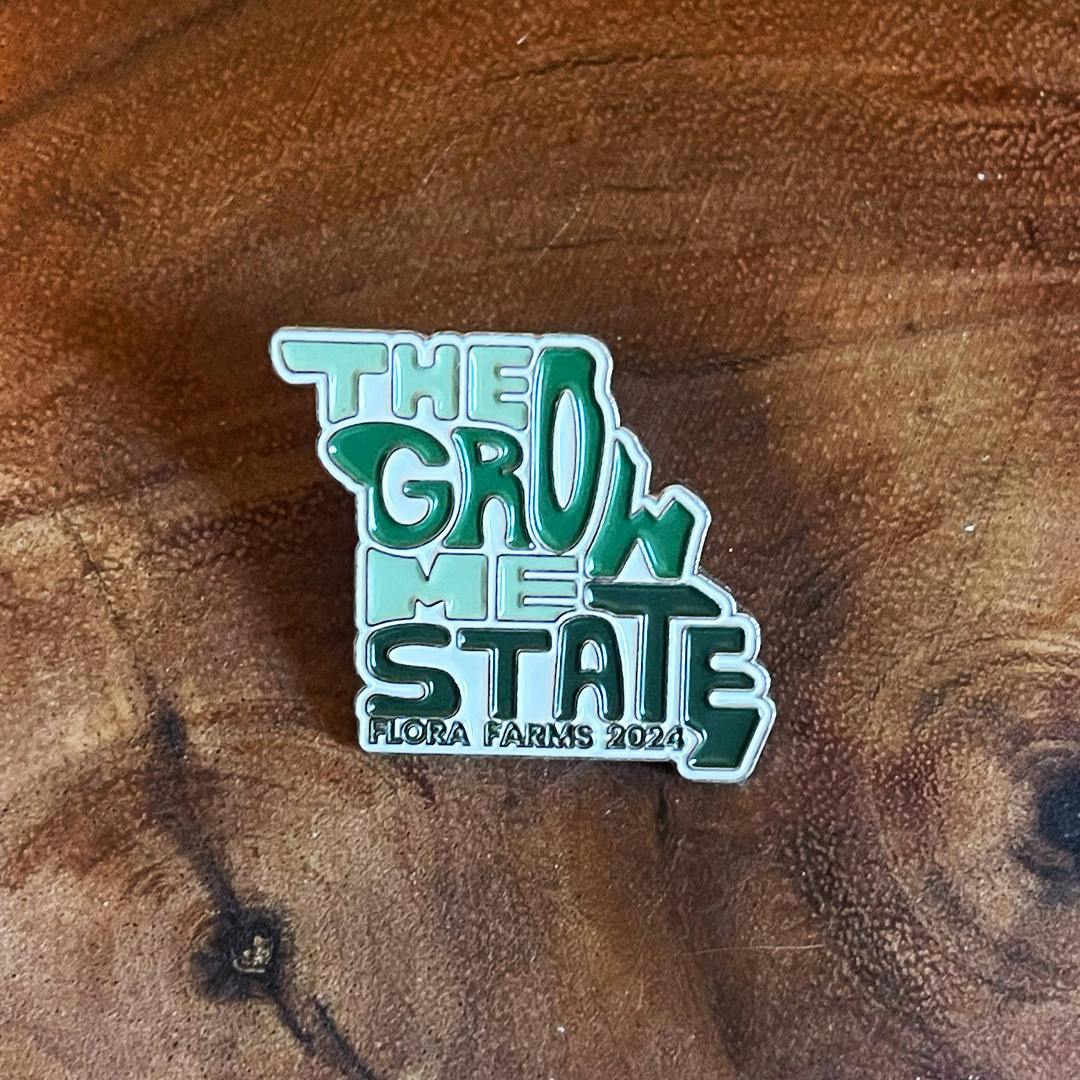 Flora Farms | Grow Me State Enamel Pin