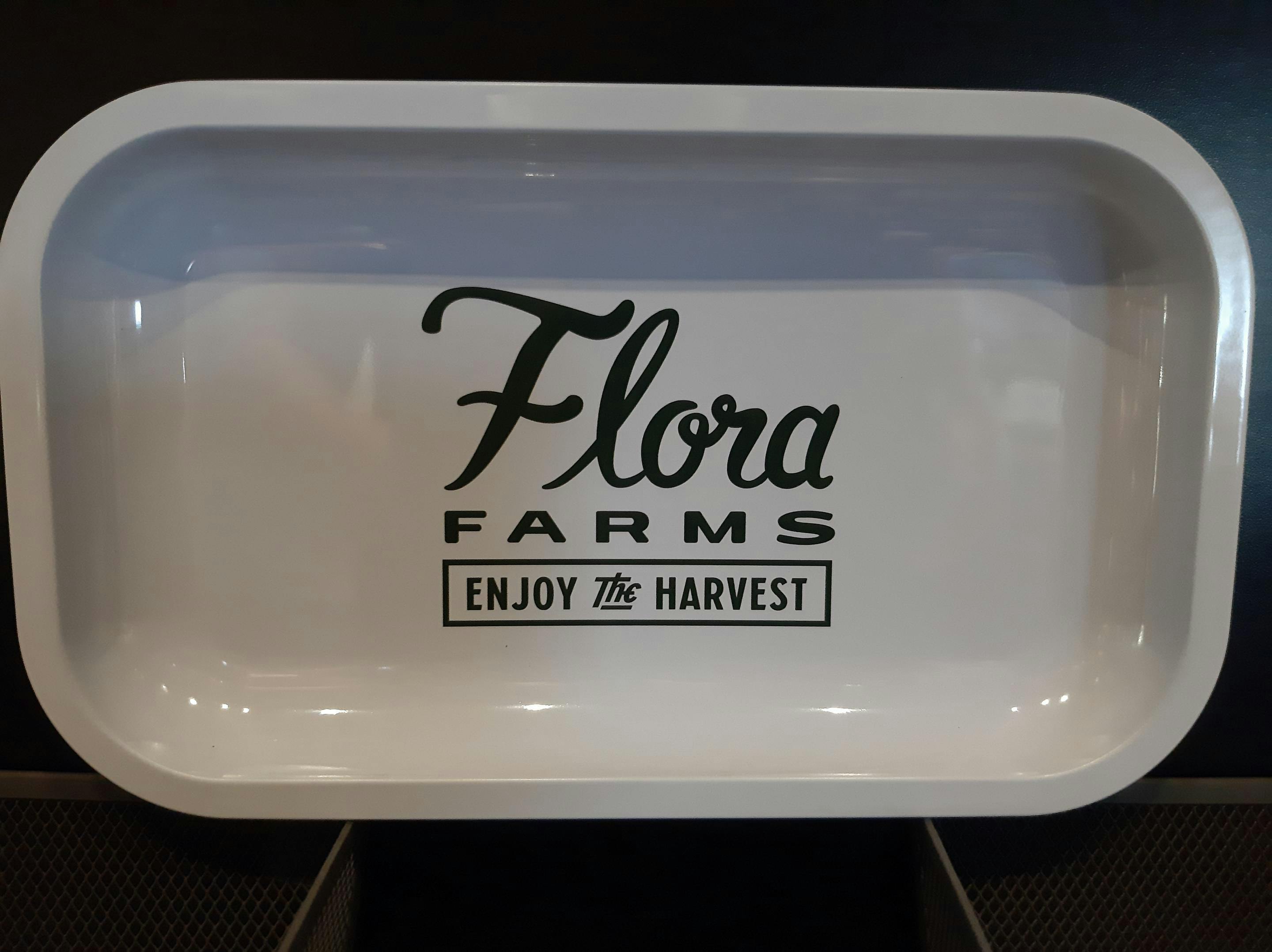 Flora Farms | Rolling Tray | White