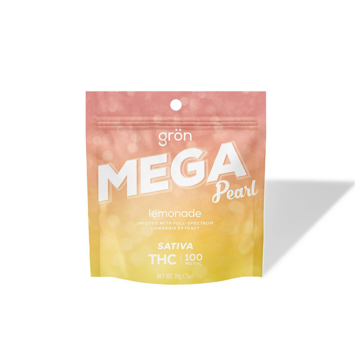 Gron | Mega Pearl | Lemonade 100mg at Flora Farms Lee's Summit Dispensary
