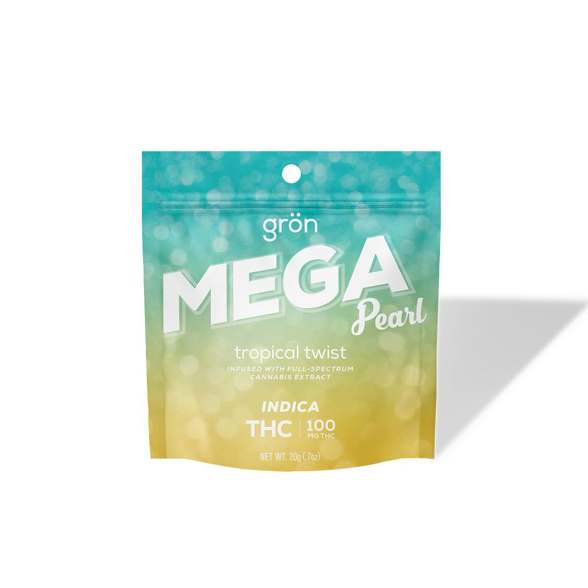 Gron | Mega Pearl | Tropical Twist 100mg at Flora Farms Lee's Summit Dispensary