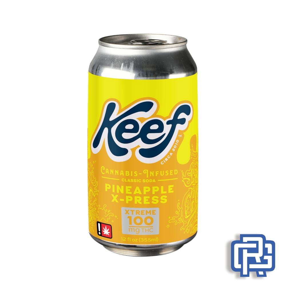 Pineapple X-press Soda | 12oz 100mg (THC) | Keef