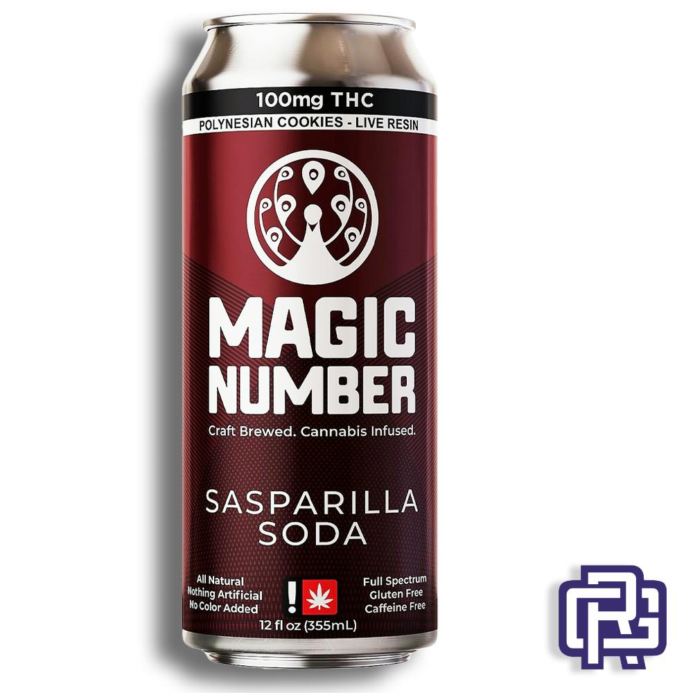 Sasparilla Nano Soda | 12oz 25mg (THC) | Magic Number