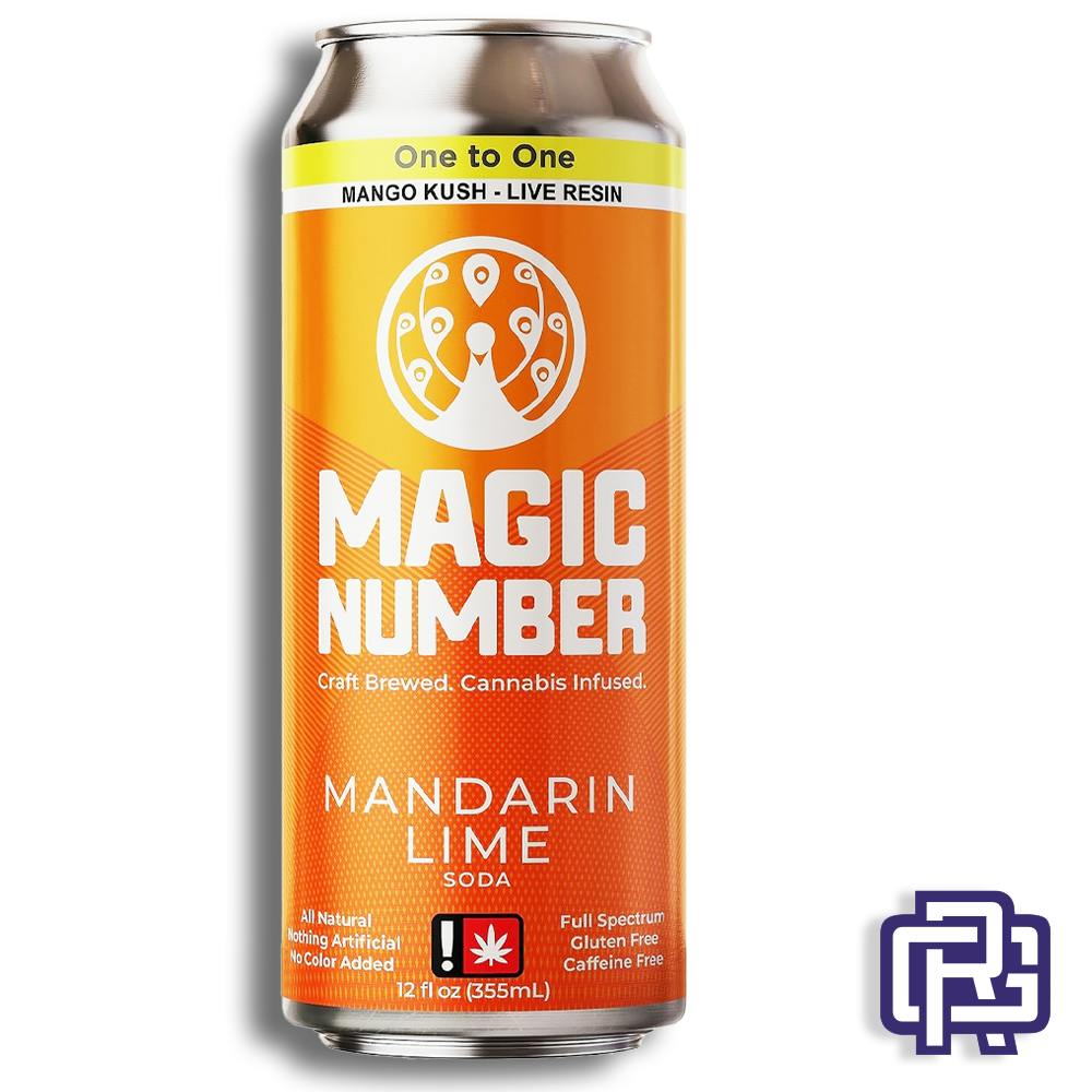 Mandarin Lime Nano Soda | 12oz 100mg (THC) | Magic Number
