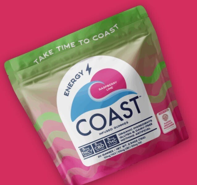 Raspberry Lime "Energy" 1:1:1 THC:THCV:CBD Gummies 5mg | 20 pack