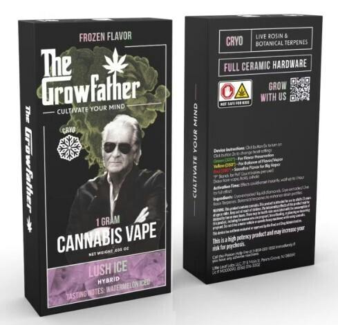 The Growfather Lush Ice Cryo Liquid Diamonds Disposable 1g