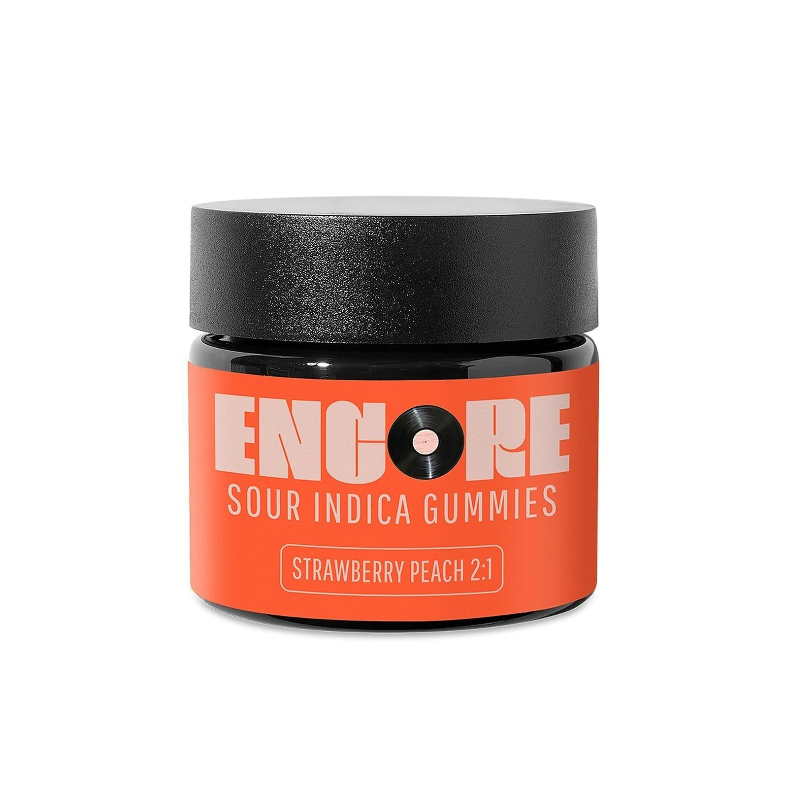 Sour Strawberry Peach Gummies [2:1 CBD:THC] 10pk - 348801