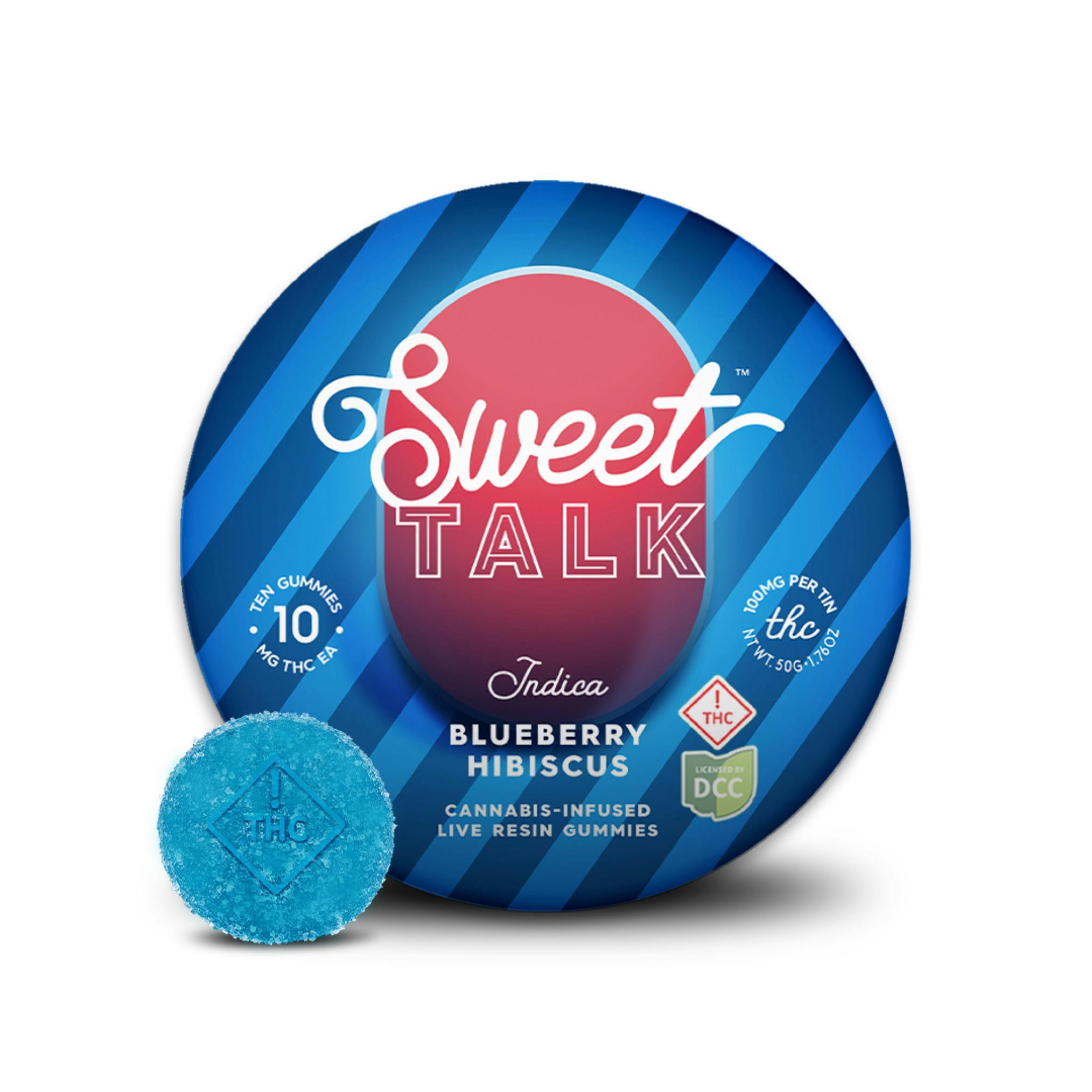 Blueberry Hibiscus Live Resin Gummies 10pk - 1201991