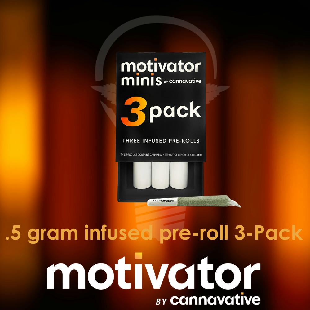 Cannavative Mini Motivator Summit Soda Infused Pre-Roll Pack 0.5g ea | 3-Pack