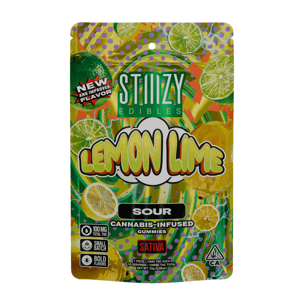 STIIIZY Sour Lemon Lime Gummies 10mg ea | 10-Pack