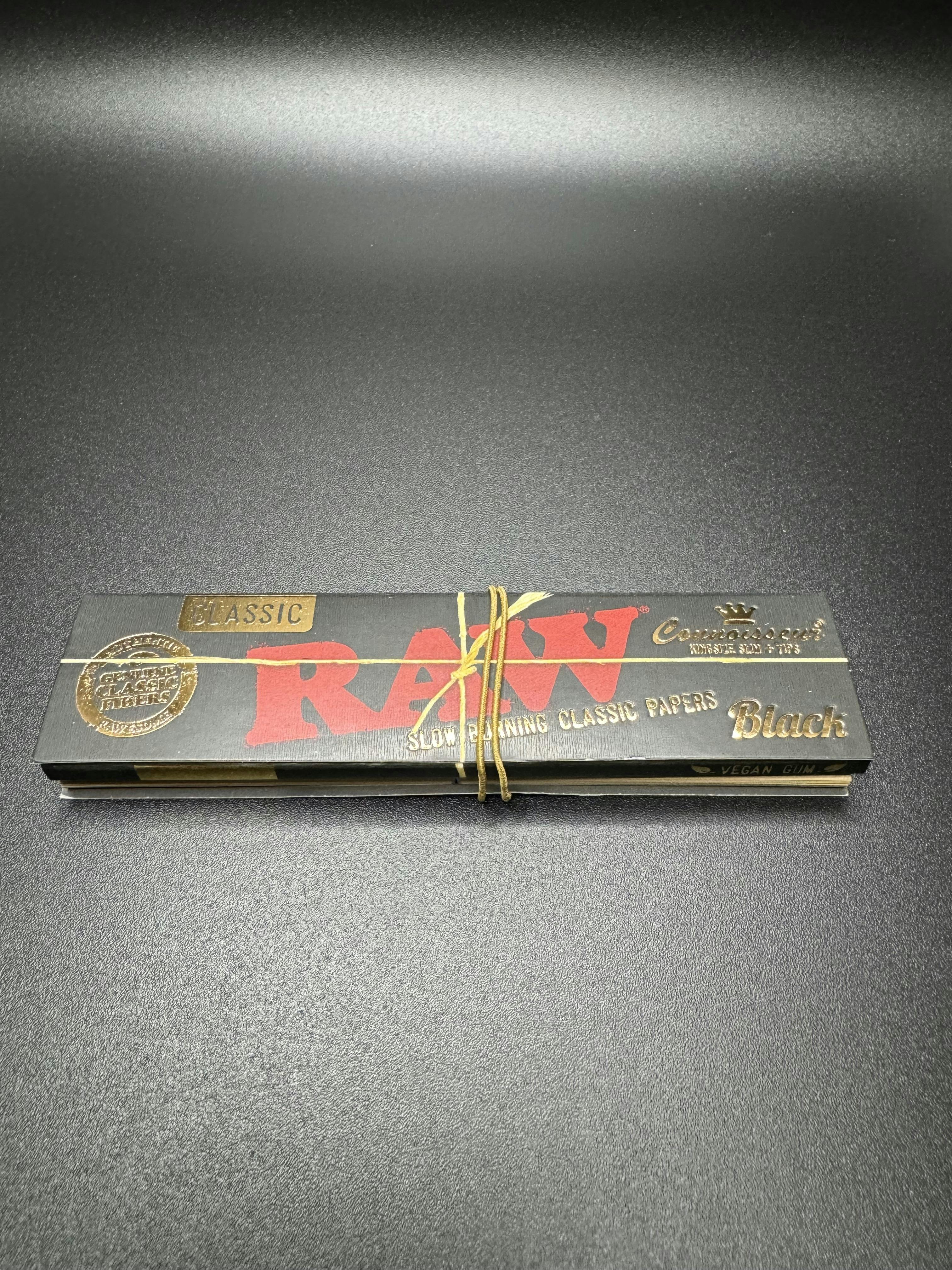 Raw Paper King Size Black W