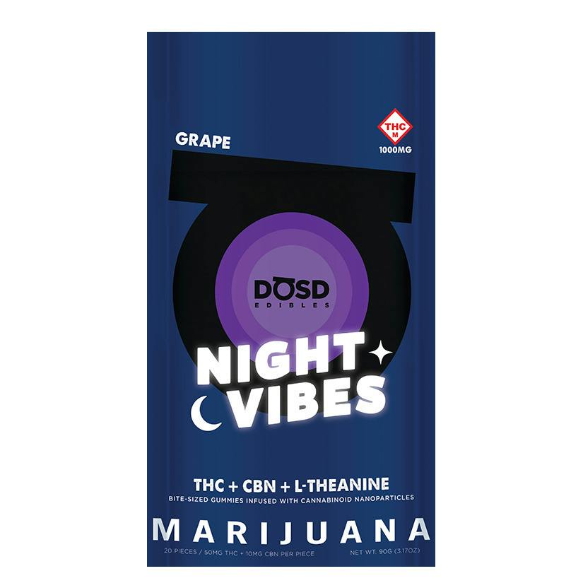 Gummies | DOSD Grape Night Vibes 5:1 THC:CBN 20pk