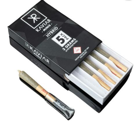 Infused Pre-Roll Pack 0.6g ea. | Kaviar Minis Sativa 5pk