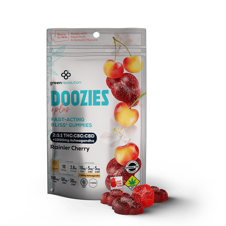 GREV:: Doozies - Rainier Cherry + Ashwagandha 2:1:1 Gummies | 10pk