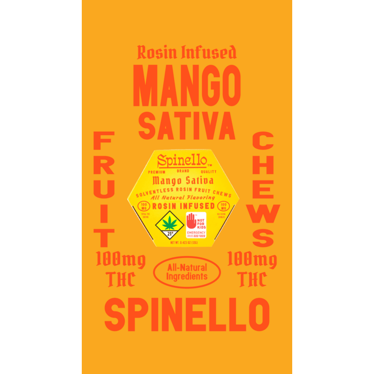 PNC:: Spinello - Mango Solventless Rosin - Fruit Chews | 10pk