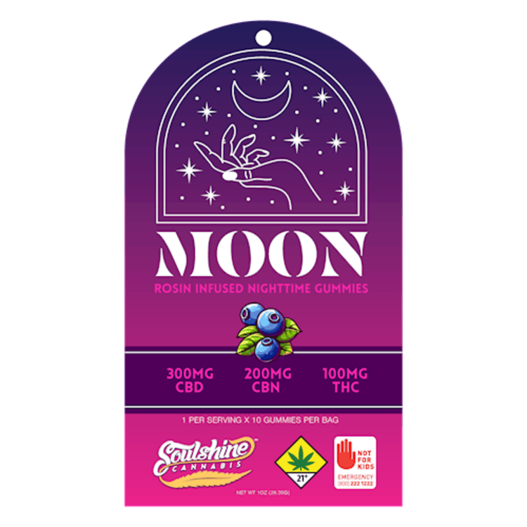 CAC:: 3:2:1 Mango Rosin Moon Gummies | 10 Pack