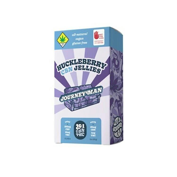 BOS:: Huckleberry 25:1 CBN Jellies | 10 Pack