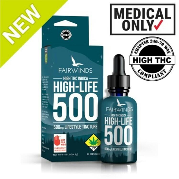 FWM:: High Life Medical Tincture Indica | 500mg