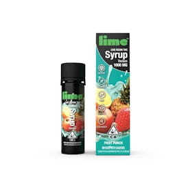 Lime | 1000mg Live Resin THC Syrup Tincture | Fruit Punch