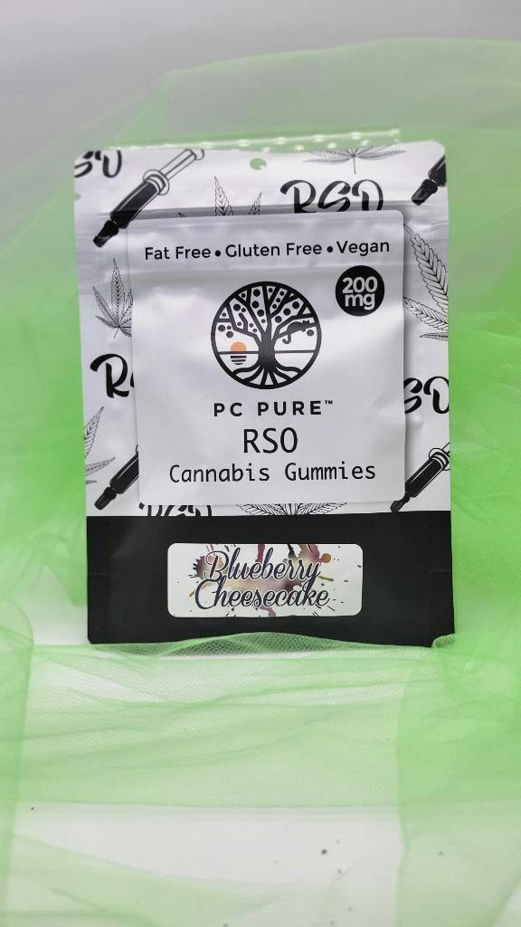 GUMMY - BLUEBERRY CHEESECAKE - RSO - 20mg/pc - PC PURE