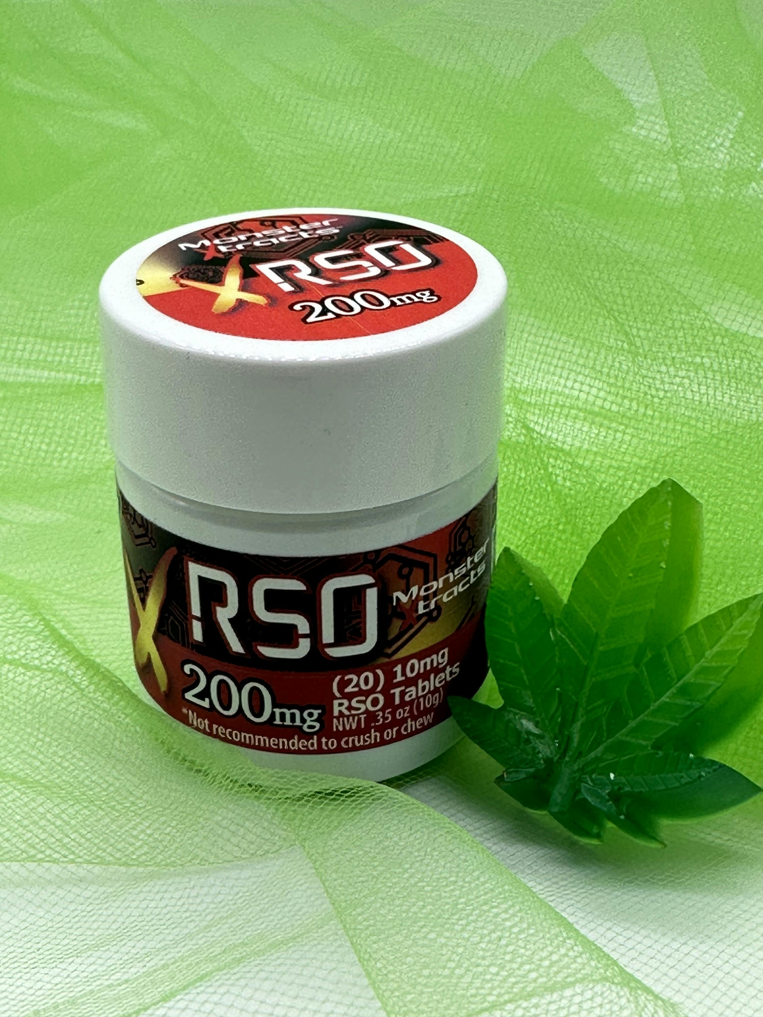 RSO - 200mg - TABLETS - MONSTER X