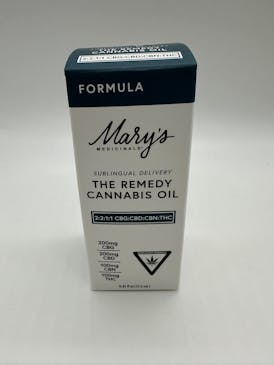 Marys Medicinals-Sublingual Oils-Remedy-Formula-0.45oz-(200mgCBG:100mgCBN:200mgCBD:100mgTHC)-Rec-MI