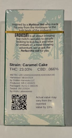 Yeti ID 10x 1g Pre-Roll Pack Caramel Cake
