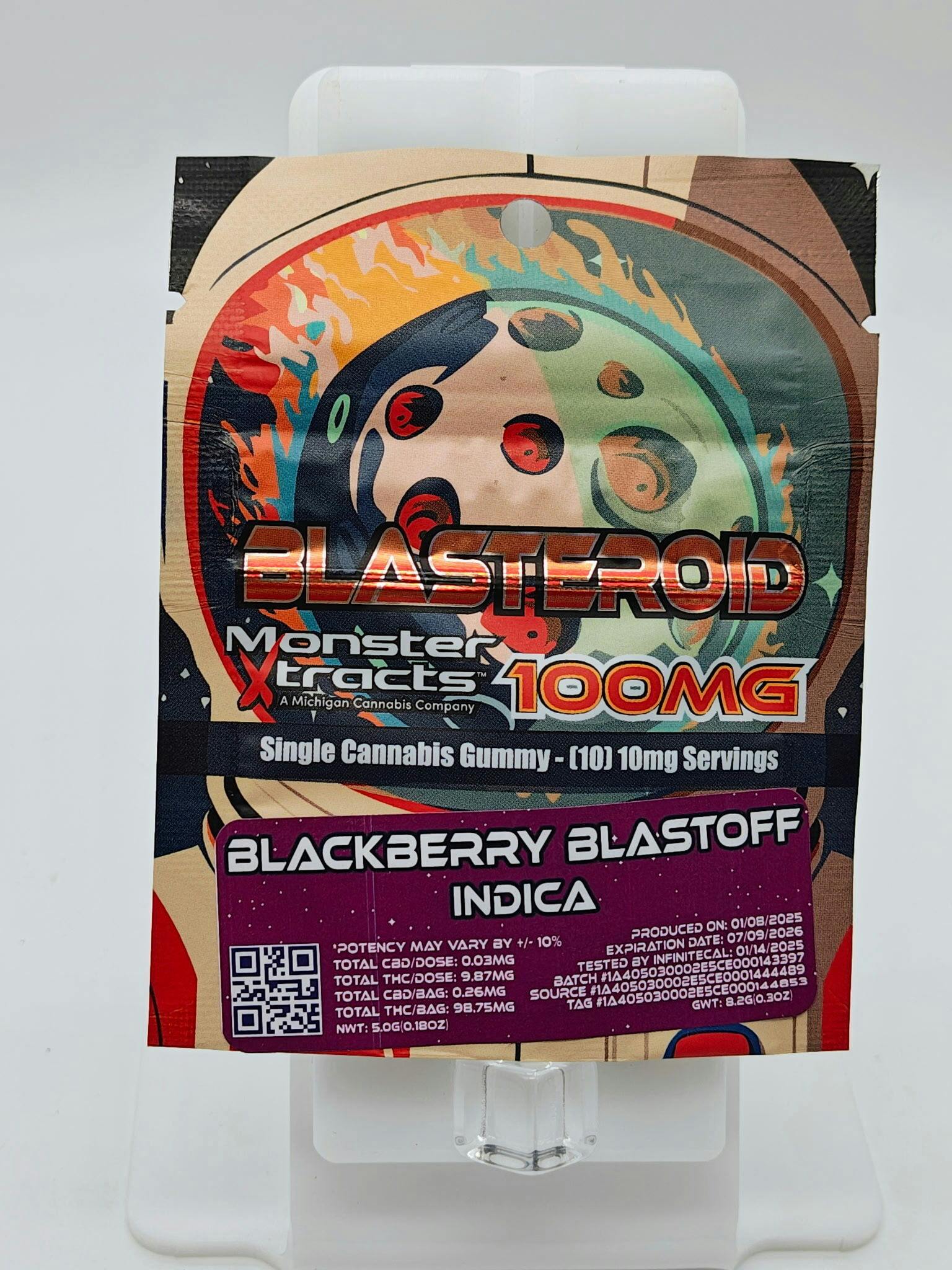 GUMMY - BLACKBERRY BLASTOFF - 100MG BLASTEROID - MONSTER X
