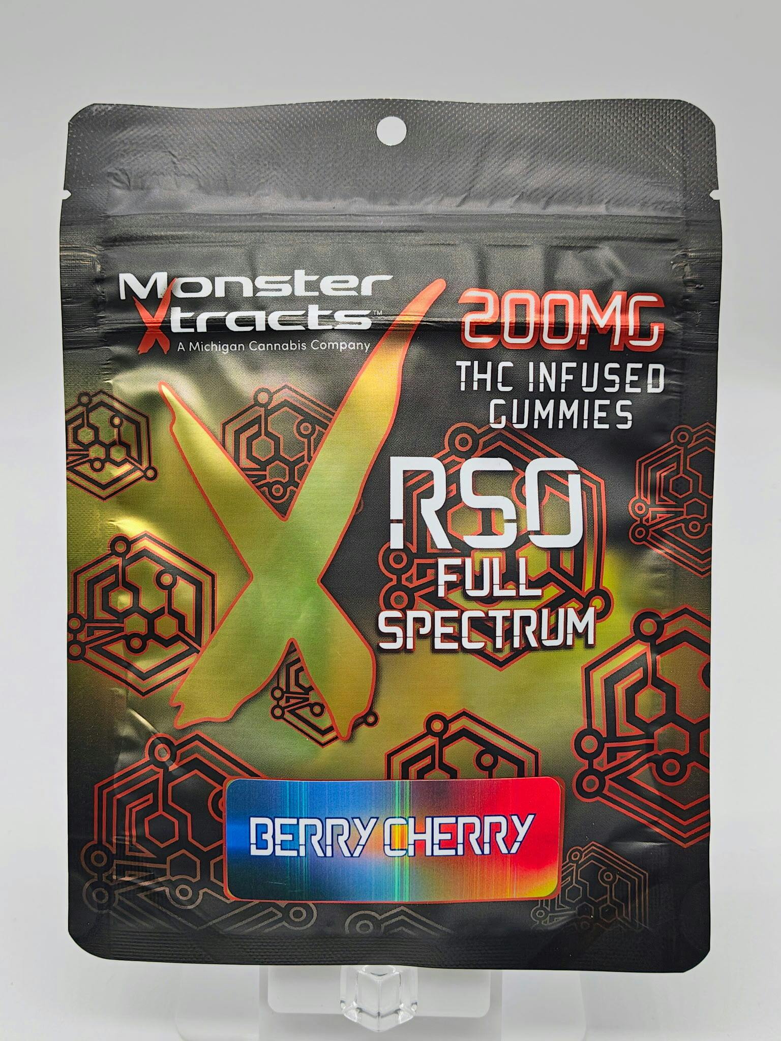 Gummy - Berry Cherry - RSO - 20mg - Monster X