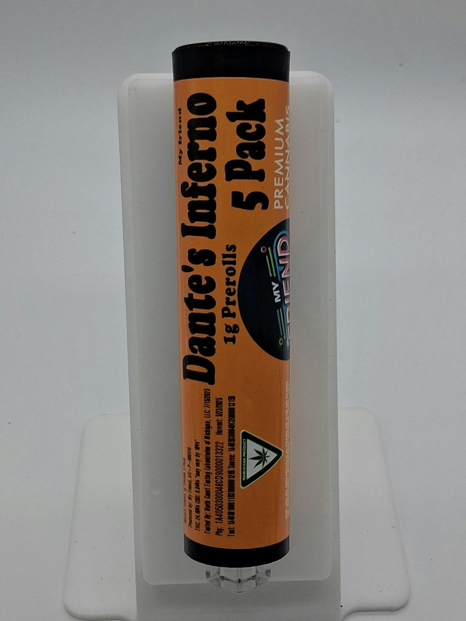 Dante's Inferno 1g Prerolls 5 Pack