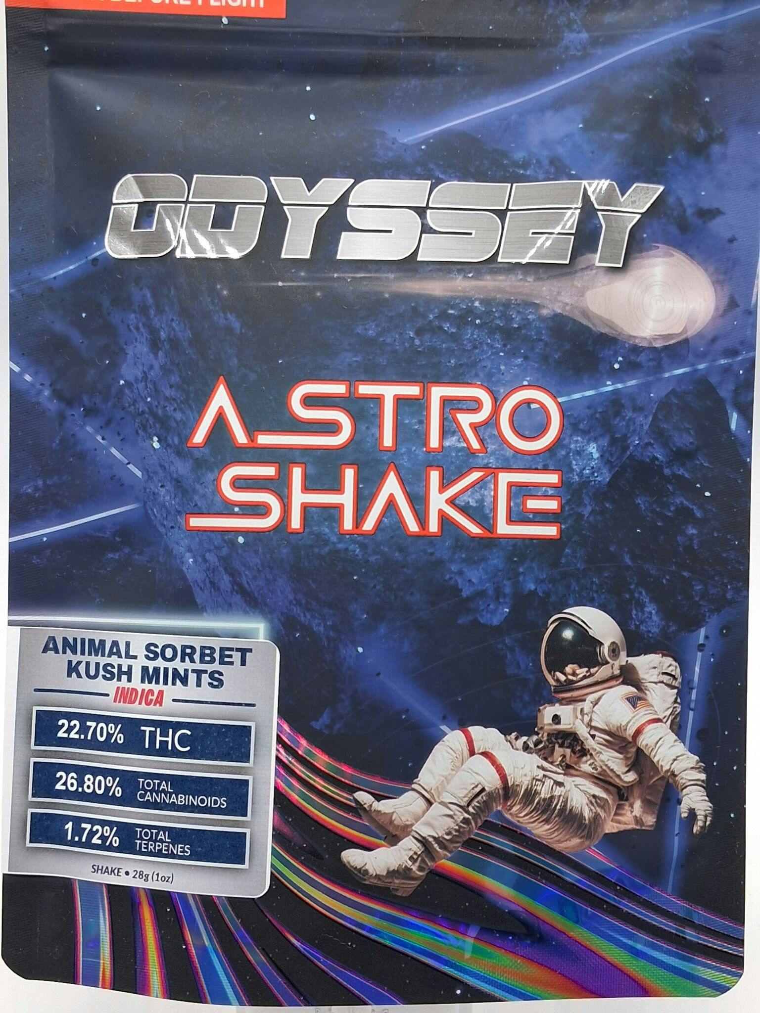 Odyssey Animal Sorbet Kush Mints Astroshake Prepackaged 28g