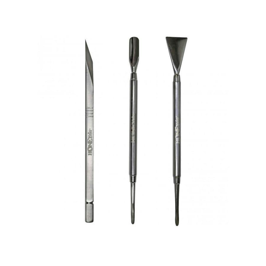 HoneyStick - Heavy Duty Stainless Steel Dab Tools - Set of 3
