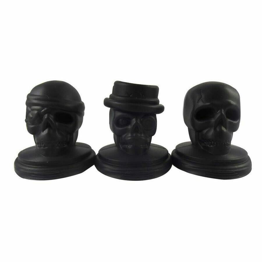 Dope Molds - Set of 3 Silicone Skull Molds with Stand