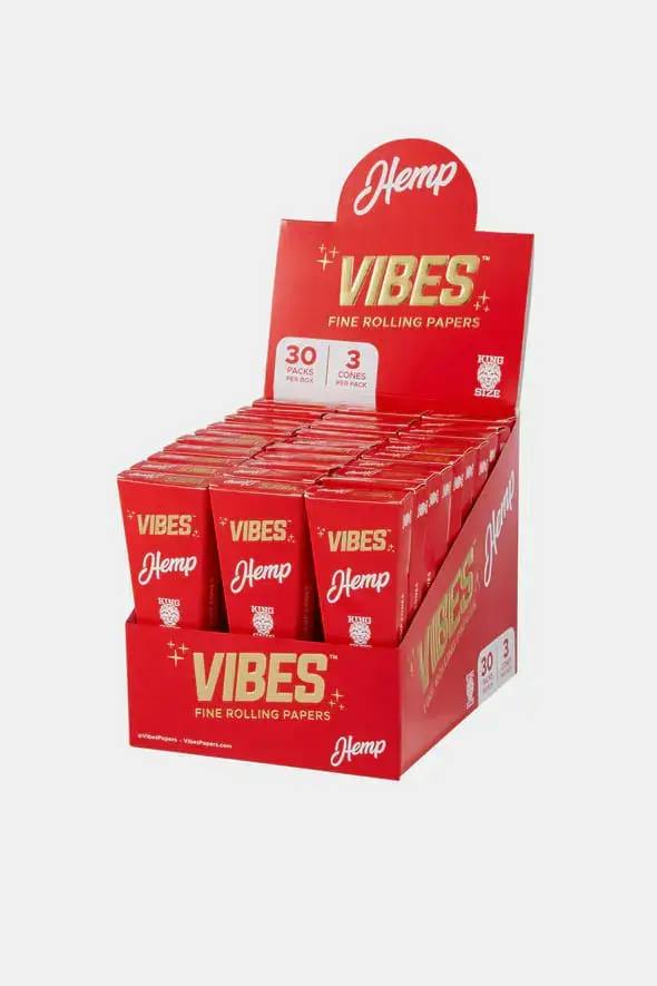 VIBES - King Size Hemp Cones