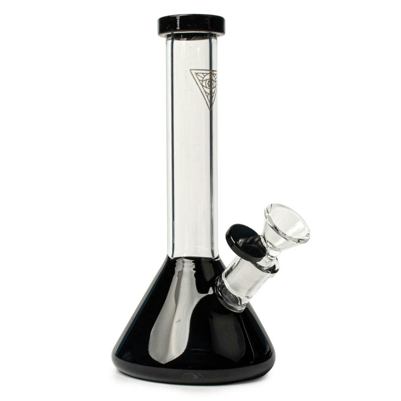 Red Eye Glass - 8" Midge Mini Beaker Bong - Black