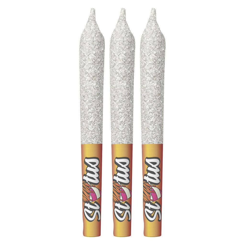 Tiger's Bleed Liquid DIamond Infused&Diamond Coated Pre-Rolls - Status - 3x0.5g