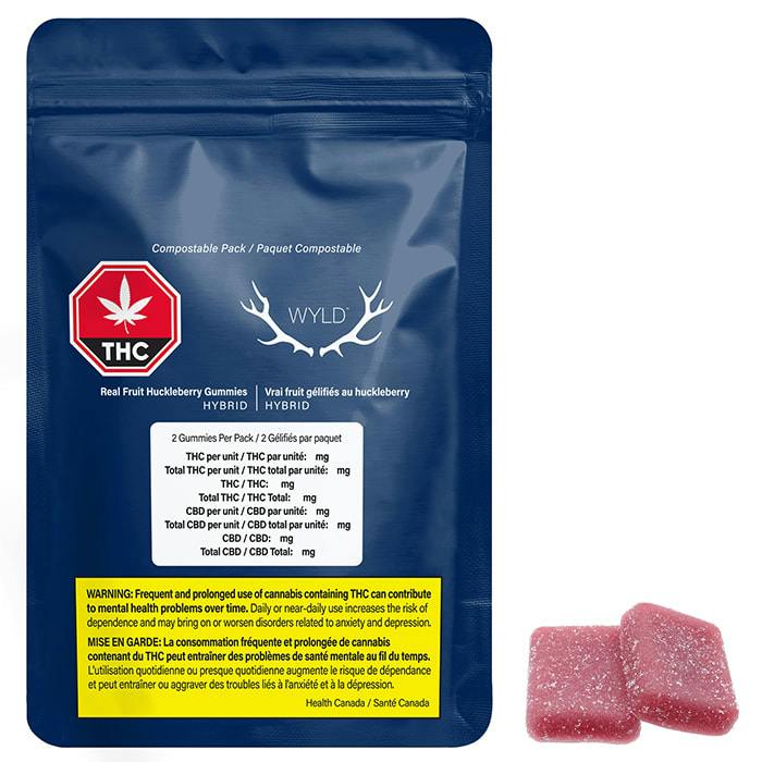 Wyld | Huckleberry Gummies (Hybrid) | 2 x 5mg
