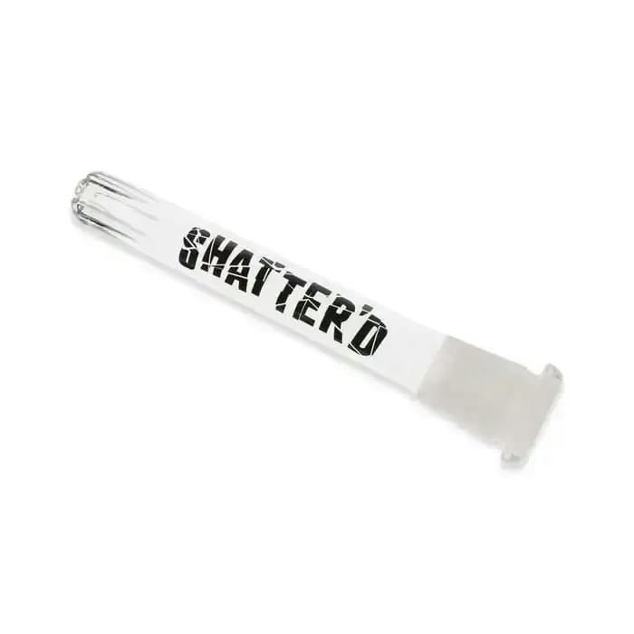 Shatter'd Glassworks | Vertical Slit Diffused Downstem | 4" Black