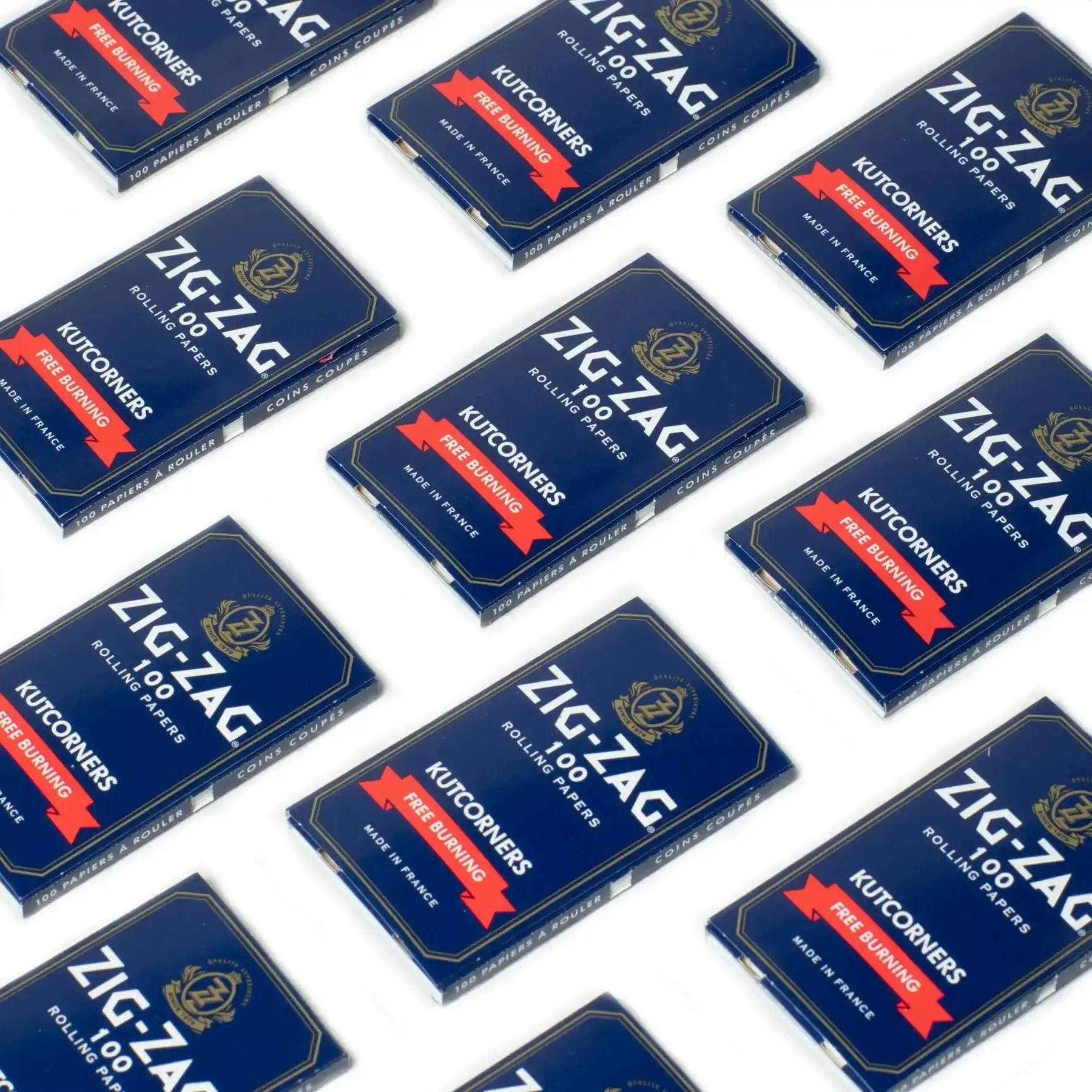 Zig Zag | Blue Kut Corners Free Burning Papers