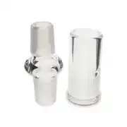 Straight Adapter + Glass Dome Combo | 19mm Male to 19mm Male