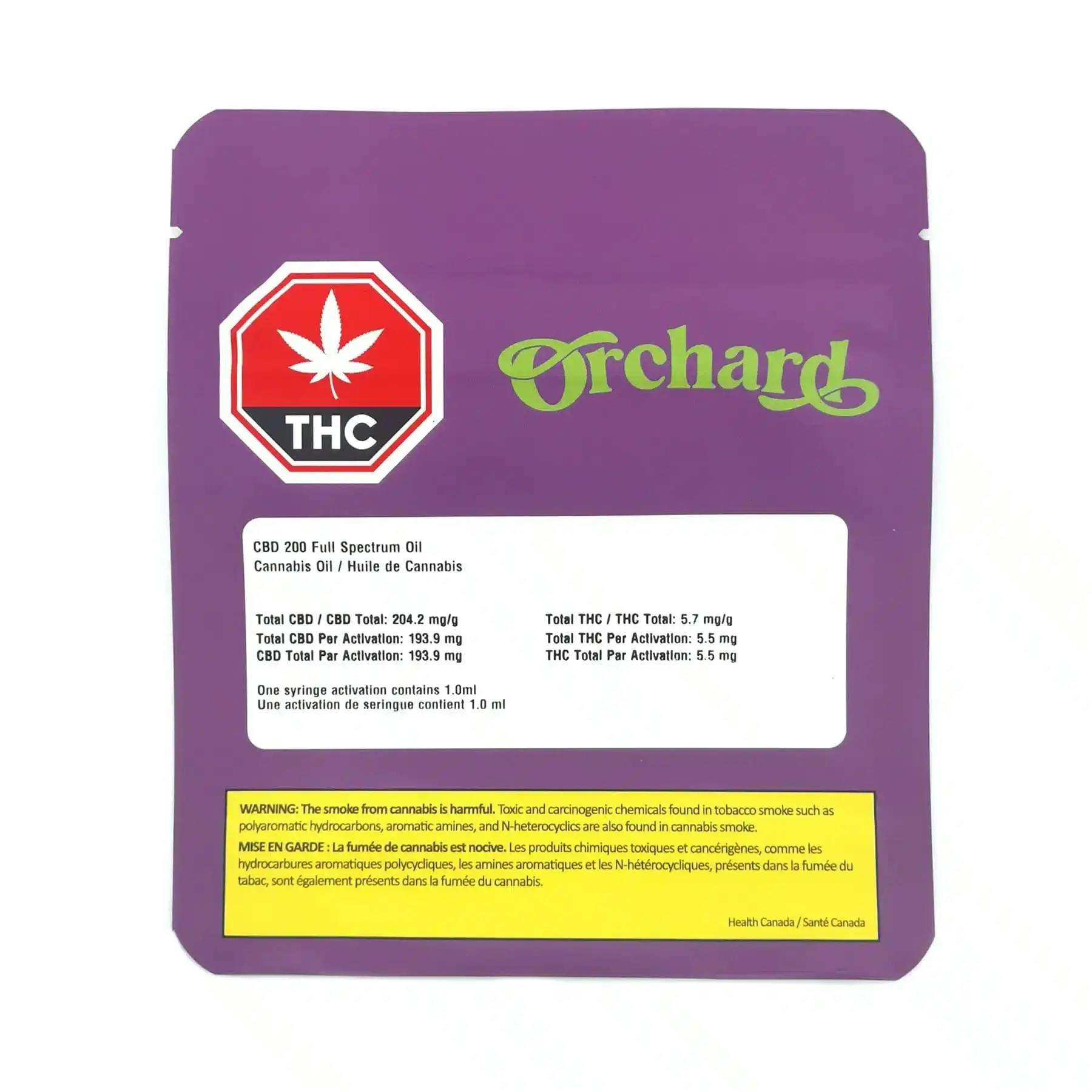 Orchard | CBD 200ml Full Spectrum Oil | 30ml
